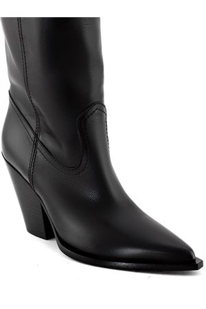 Texan boots in black leather ELENA IACHI | E3998NERO
